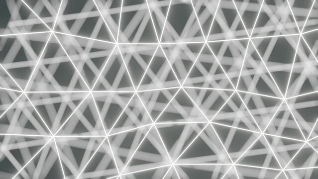 3D animated abstract low triangle mech background