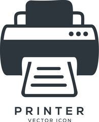 Printer scanner icon, Printer flat icon