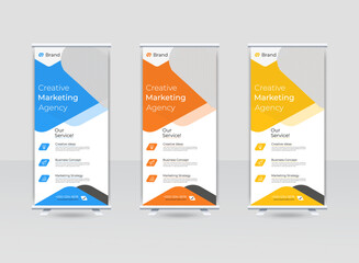 Creative marketing agency dl flyer or rack card templates