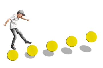 growth business concept. young businessman climbing the career ladder