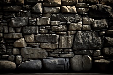 Stone wall backdrop - Generative A.I.
