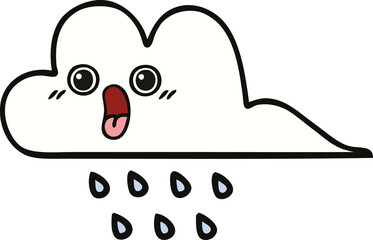 cute cartoon rain cloud