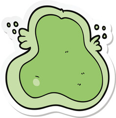 sticker of a cartoon amoeba