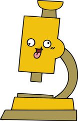 cute cartoon microscope