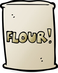 cartoon bag of flour