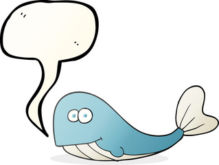 speech bubble cartoon whale