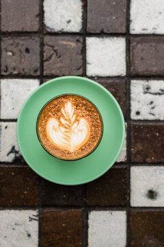 piccolo latte in glass