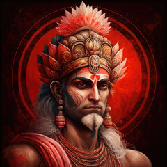 lord Brahma india culture holy god illustration