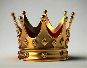 Golden royal crown. Generative AI