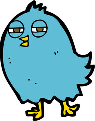 funny cartoon bird