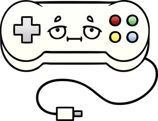 gradient shaded cartoon game controller