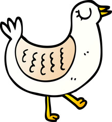 vector gradient illustration cartoon bird