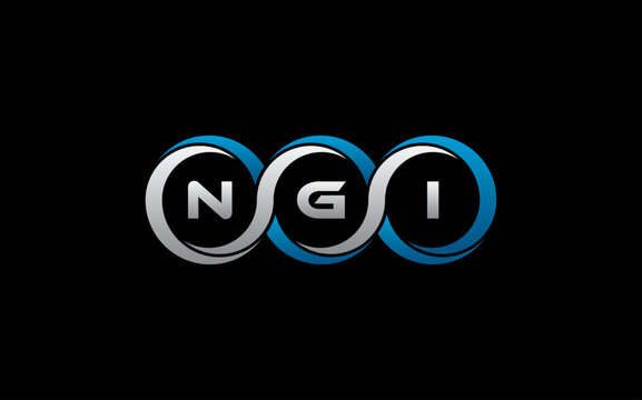 NGI Letter Initial Logo Design Template Vector Illustration