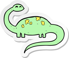 Obraz premium sticker of a cartoon dinoaur