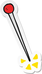 sticker of a cartoon pin