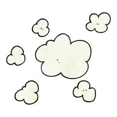 Obraz premium textured cartoon steam clouds