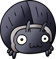 cartoon doodle huge beetle