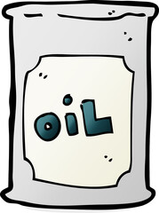 cartoon oil barrel