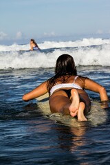 Pura Vida Surfing Surf girls women Costa Rica waves fun joyful blissful