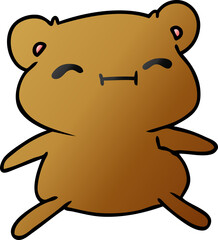 gradient cartoon kawaii cute teddy bear