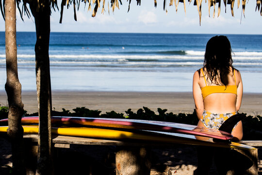Pura Vida Surfing Surf girls women Costa Rica waves fun joyful blissful