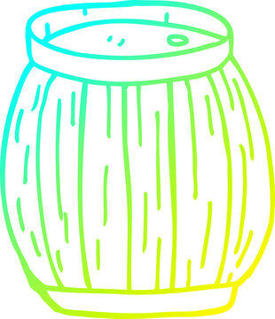 recommend clip art: cold gradient line drawing cartoon barrel