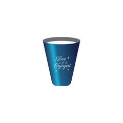 cup icon illustration of gradient color vector drink design