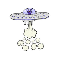 cartoon flying saucer