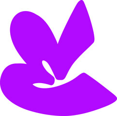 purple graffiti letter E