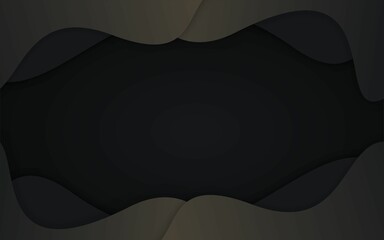 Abstract Background geometric waves Template with color black