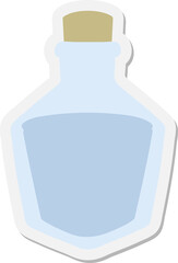 cartoon potion bottle sticker