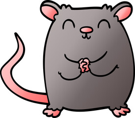 cartoon doodle happy mouse