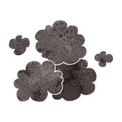 retro cartoon smoke cloud