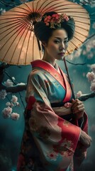 Geisha with Kimono