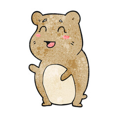 textured cartoon cute hamster