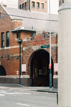 Old fire station in Sydney, circa 1910
