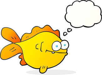 thought bubble cartoon fish