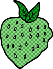 cartoon doodle strawberry