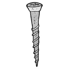 textured cartoon screw