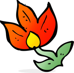 Obraz premium cartoon flower