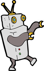 cartoon robot