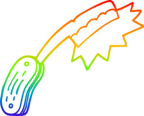 rainbow gradient line drawing cartoon cut throat razor