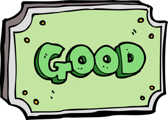 Obraz premium cartoon old sign