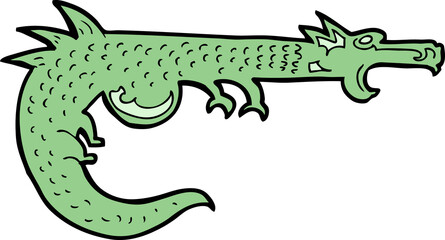 cartoon medieval dragon