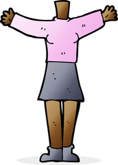 cartoon female body (add photos or mix and match cartoons)