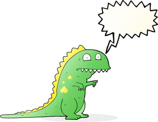speech bubble cartoon dinosaur