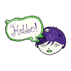 cartoon halloween vampire girl