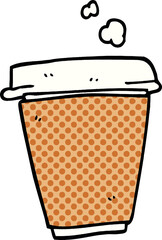 cartoon doodle coffee cup