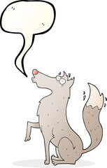 speech bubble cartoon wolf