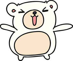 cartoon kawaii cute teddy bear